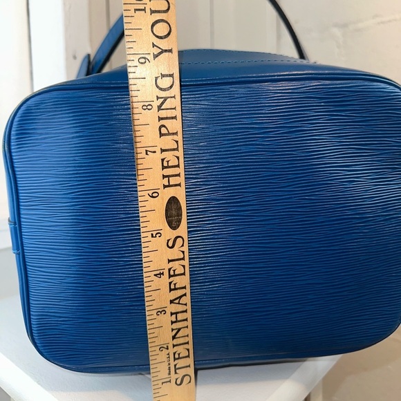 RARE Vintage Louis Vuitton Noé Bucket Bag – Blue Epi Leather France 1994 - Picture 9 of 17